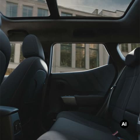 Задните седалки в интериора на Hyundai BAYON N Line.