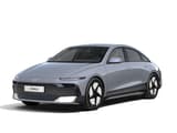 Hyundai IONIQ 6 във версия GLS и цвят Transmission Blue Pearl.