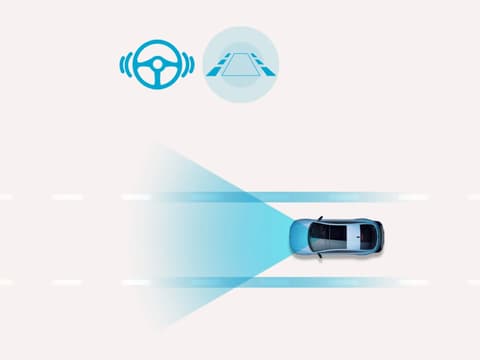 Lane Following Assist 2: Hyundai IONIQ 6 N остава центриран в лентата с активна намеса в управлението по прав участък.