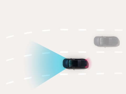 Navigation-based Smart Cruise Control: Hyundai IONIQ 6 коригира скоростта с помощта на предни сензори при движение по многолентов път.