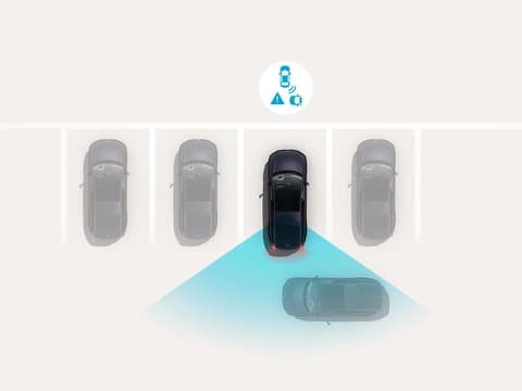 Rear Cross-Traffic Collision-Avoidance Assist: Hyundai IONIQ 6 спира при движение на заден ход, когато сензорите засекат приближаващо се превозно средство.