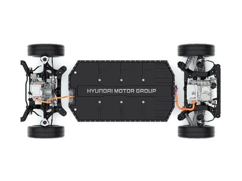 Батерията в платформата Hyundai Electric-Global Modular Platform (E-GMP).