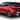 The new Hyundai i10 in red with a Phantom Black styling kit accessory.